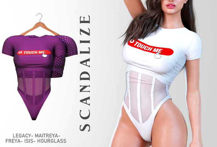 SCANDALIZE. Shaysel TOP/BODY. Lila