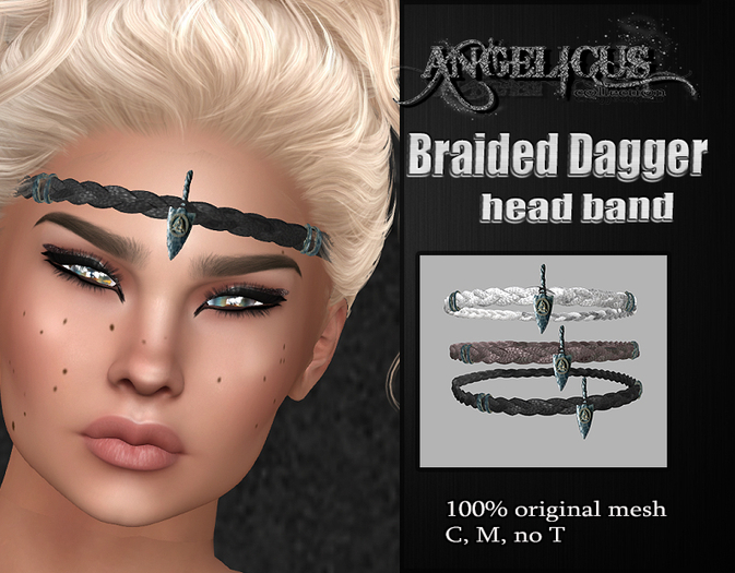 ::ANGELICUS:: Braided head band -Dagger