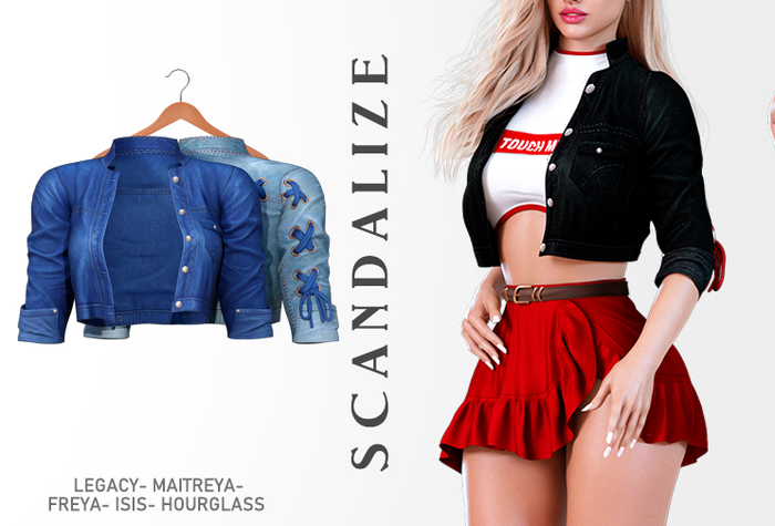 SCANDALIZE. Darliane JACKET. Blue