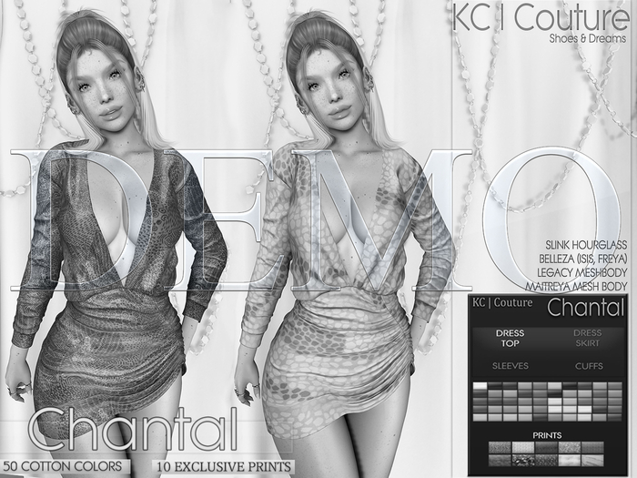 *DEMO* -KC- CHANTAL DRESS / MAITREYA LEGACY FREYA ISIS HG