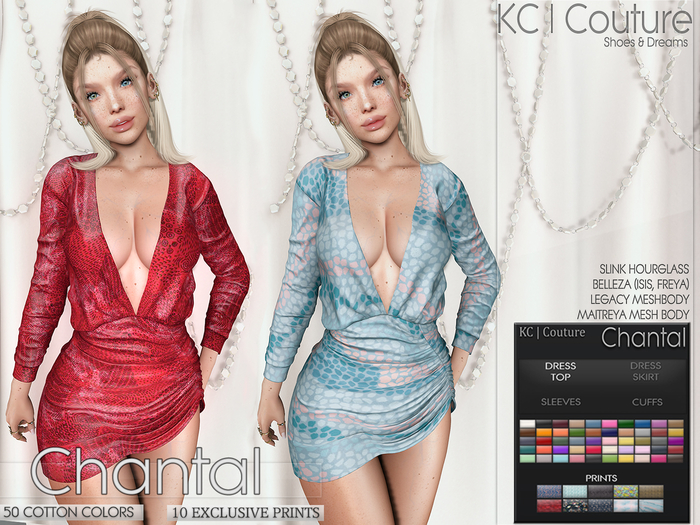 -KC- CHANTAL DRESS / MAITREYA LEGACY FREYA ISIS HOURGLASS