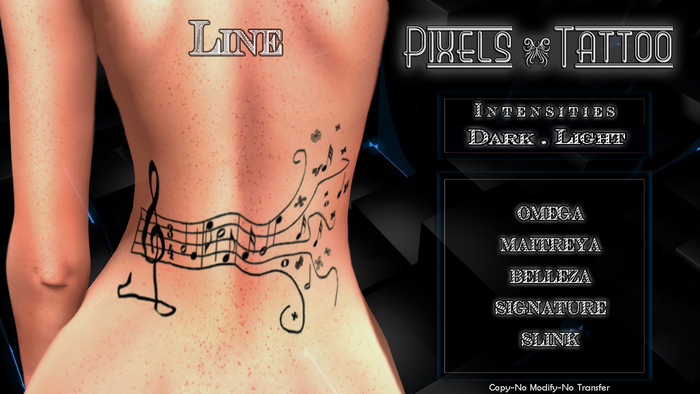 PIXELS CREATION - LINE TATTOO