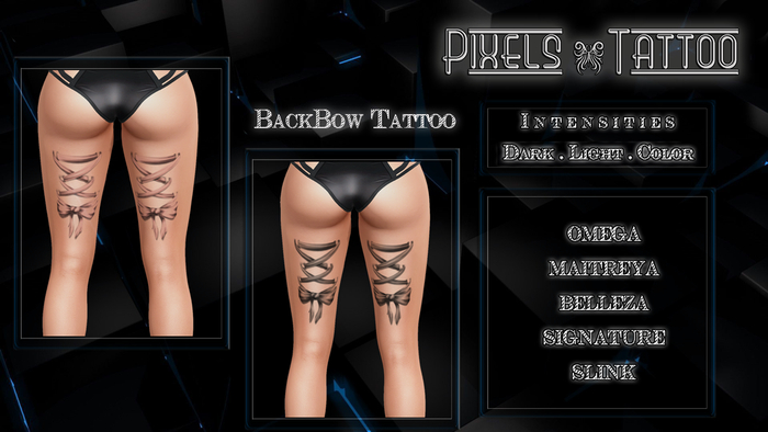 PIXELS CREATION - BACKBOW TATTOO