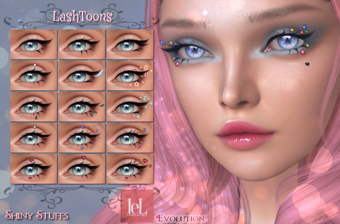 ~Shiny Stuffs~ Lelutka LashToons Appliers 