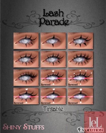 ~Shiny Stuffs~ Lelutka Lash Parade Appliers 