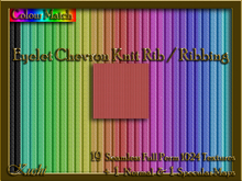 Eyelet Chevron Knit Rib / Ribbing Seamless Texture Set