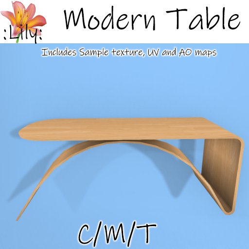 :LILY: Modern Table