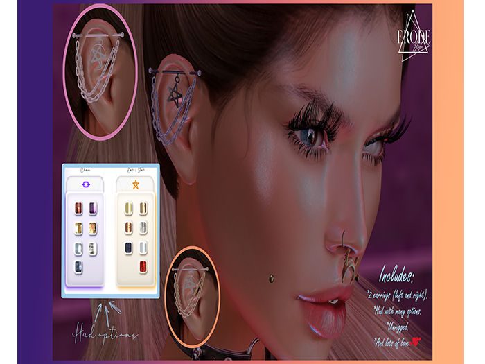 .:ERODE:. - Inferno earrings (wear)