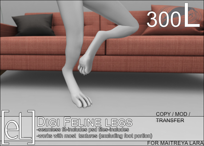 [eL] DigiLegs Feline for Maitreya Lara