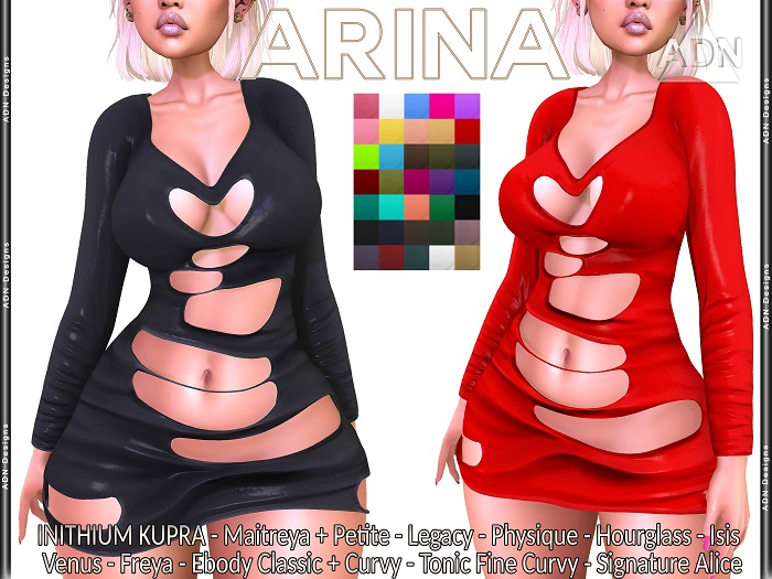 ADN demo ARINA kupra maitreya legacy slink Belleza ebody tonic