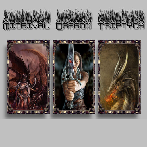 Mideival Dragon Triptych
