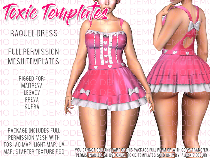 !!Toxic Templates - Raquel Dress - DEMOS