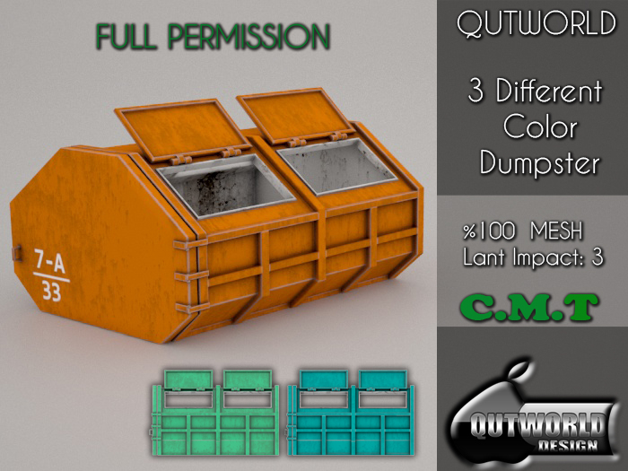 .::QUTWORLD 3 Different Color Dumpster::.FP