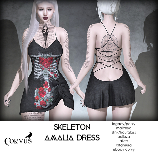 Corvus : Skeleton Amalia Dress