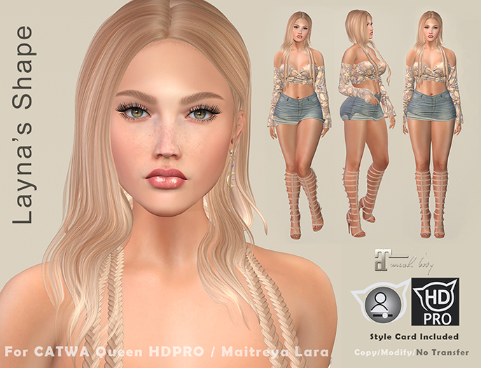 Layna's Shape (CATWA - Queen HDPRO Head)