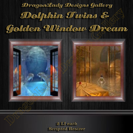 Dolphin Twins & Golden Window Dream Duo