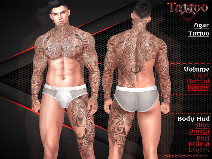 ::SsT:: Tattoo Man - Agar - Body/neck BOM Tattoo