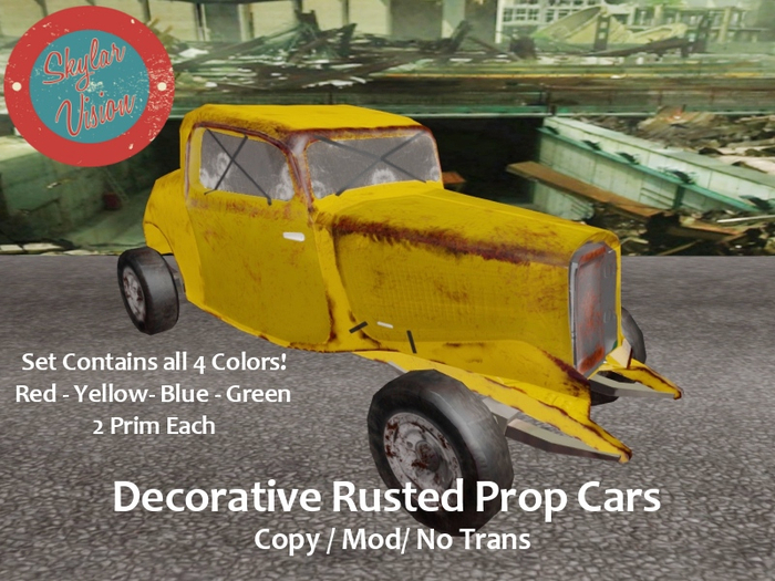 Skylarvision - Old Rusted Coupe Prop Cars