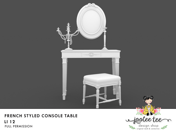 SUMMER SALE 50% OFF Joolee Tee Builders - French Styled Console Table 