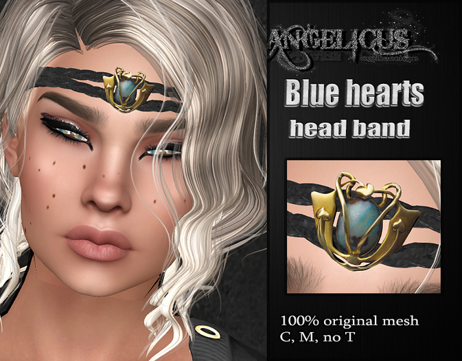 ::ANGELICUS:: Blue hearts-Jugendstil jewlery
