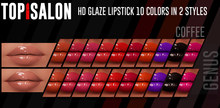 TOP1SALON - HD GLAZE LIPSTICK (Genus) COFFEE BRIGHT