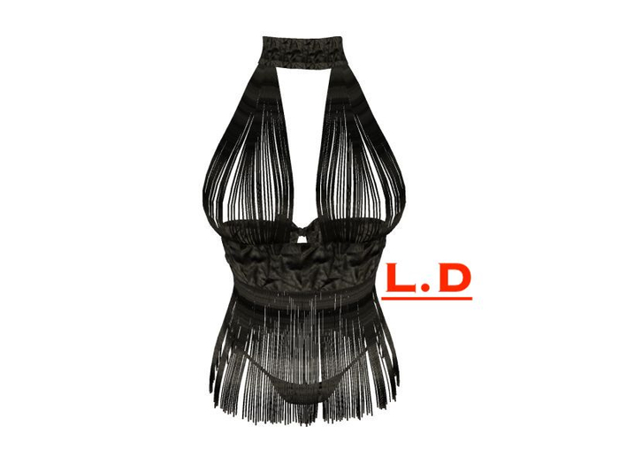 L.D. SALOME DRESS LEATHER BLACK-MAITREYA