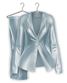 erratic / heather - satin pjs / sky (maitreya,lara petite)