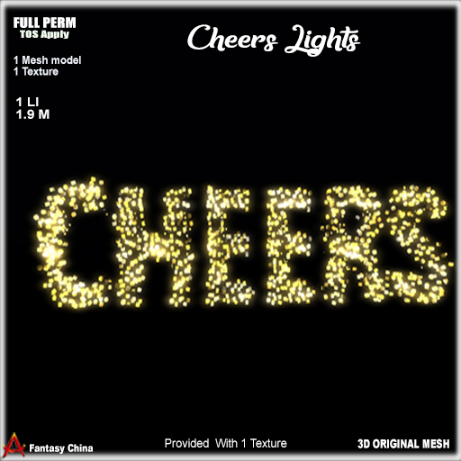 Full Perm Mesh Cheers Lights 