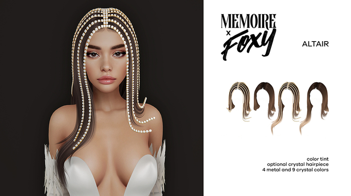 Foxy - Altair Hair (Grayscale)