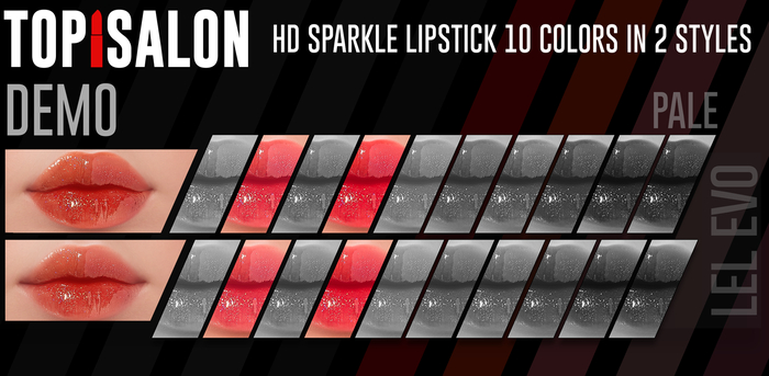 TOP1SALON - HD SPARKLE LIPSTICK (Lelutka Evolution) DEMO