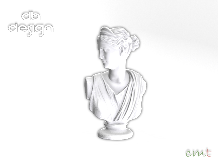 ::db:: Greek Head Statue - White
