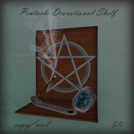 {SHY} Pentacle Devotional Shelf  (boxed)