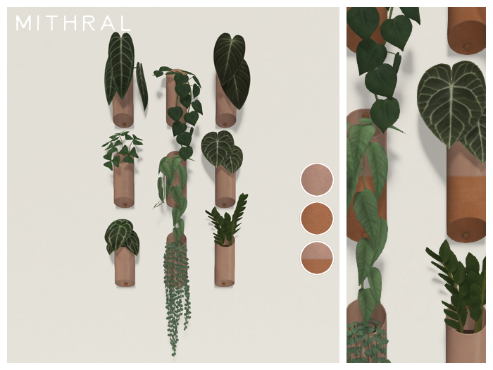 Mithral * Wall Planter Display (Pack B)