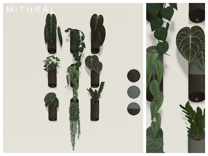 Mithral * Wall Planter Display (Pack C)