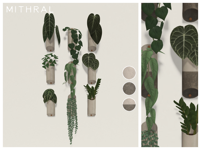 Mithral * Wall Planter Display Fat Pack