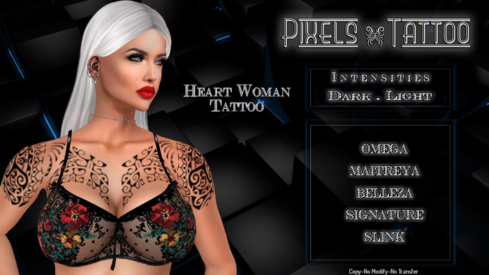 PIXELS CREATION - HEART W TATTOO 