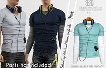 Sekani Male Top Mint with optional Headphones - Signature Gianni, Belleza Jake , Legacy - FashionNatic