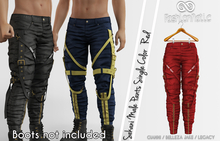 Sekani Male Cargo Pants Red - Signature Gianni, Belleza Jake , Legacy - FashionNatic 