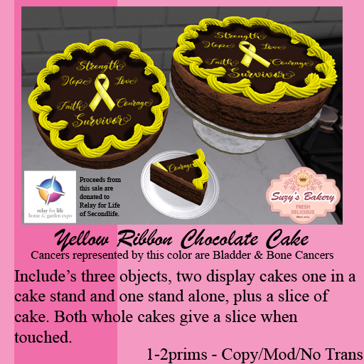 ~*SB*~ Yellow Ribbon Chocolate Cake