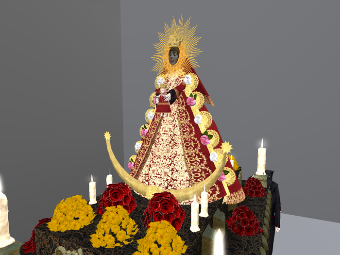 BOX ESTATUA PASO SEMANA SANTA  VIRGEN DEL ROCIO COPY