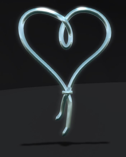 Knotted heart 1 100 cm