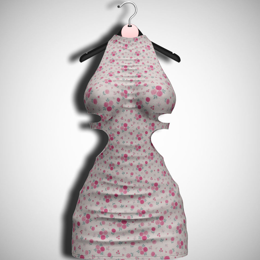 ChicModa // Donna Dress // WHITE FLORAL