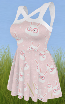 Second Life Marketplace - ~Bun in the Oven~ Nerd Bunny Dress in Pink ...