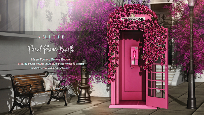 Amitie Floral Phone Booth