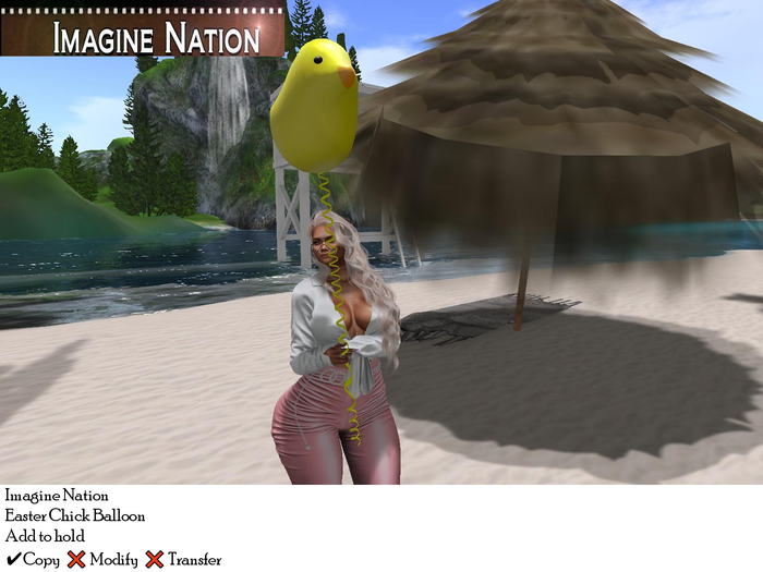 Easter Chick Balloon (ADD)