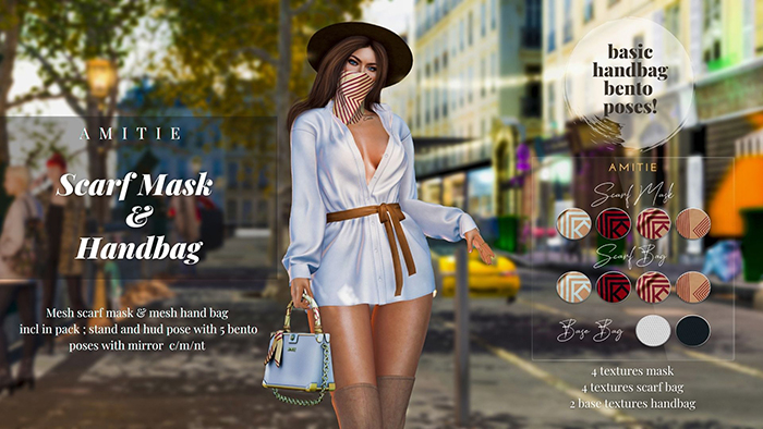 Amitie Scarf Mask&Handbag Pack