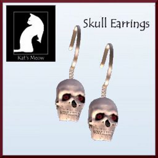 KM Skull earrings (Boxed)