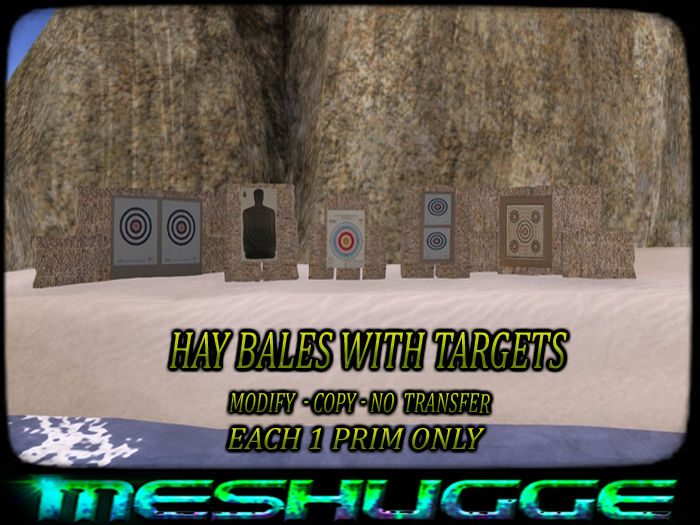 Hay Bales with Targets  