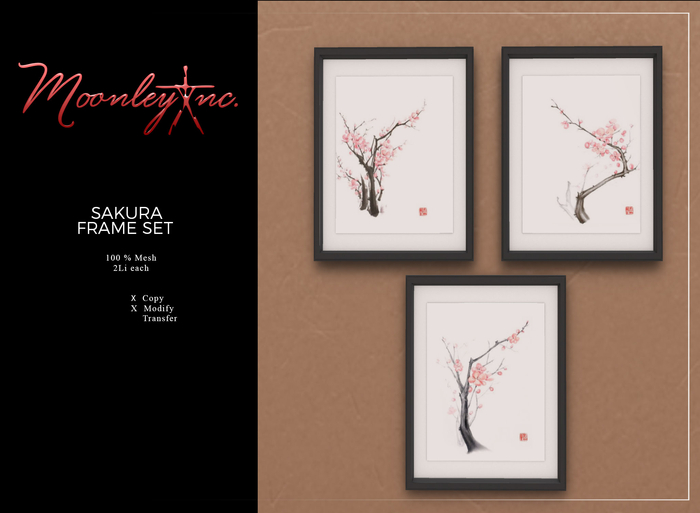 Moonley Inc. - Sakura Frame Set