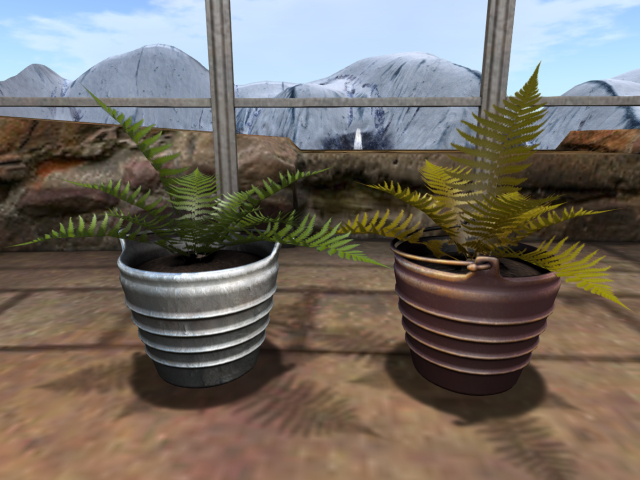 Full PERM Potted Fern Plant